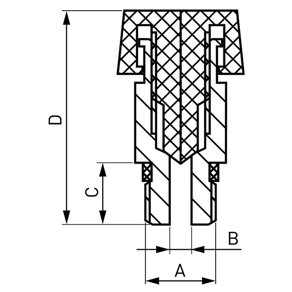 Mechanical air vent with knob