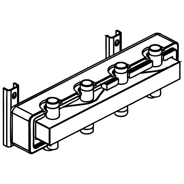 Steel manifold with insulation, mounting kit