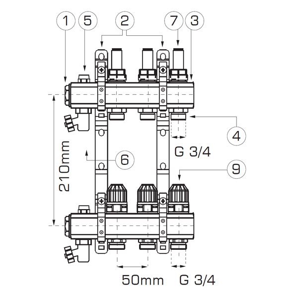 1” manifold