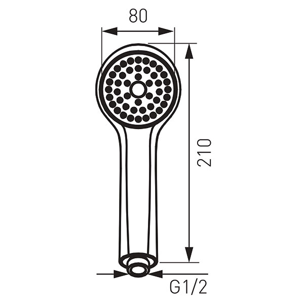 Stella - shower handle, chrome