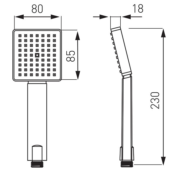 Amigo VerdeLine - Water saving shower handle