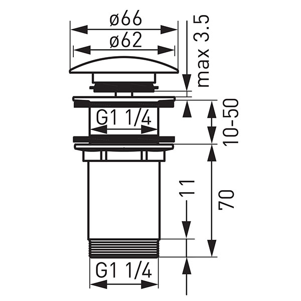 G5/4 Rotondo odljevni ventil