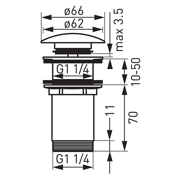 Rotondo lefolyószelep G5/4