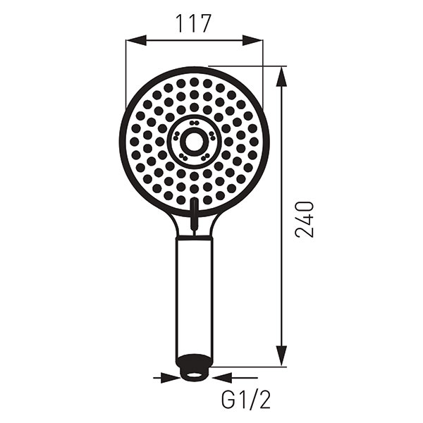 Mattino - 3-functional shower handle