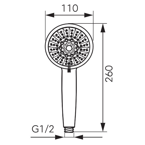 Alga - shower handle