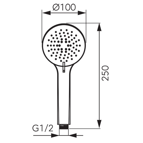 Vigo - shower handle, chrome