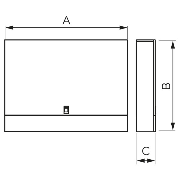 Cutie distribuitor-colector cu montaj aparent