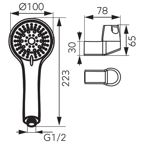 Sera - spot shower set