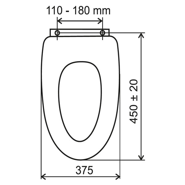 Capac WC alb, MDF