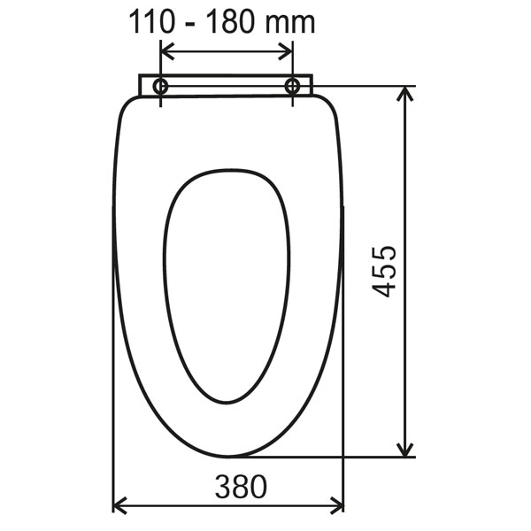 Toilet seat, white