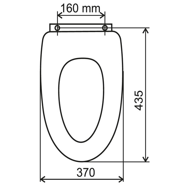 Capac WC alb, forma scoica, cu soft close, MDF