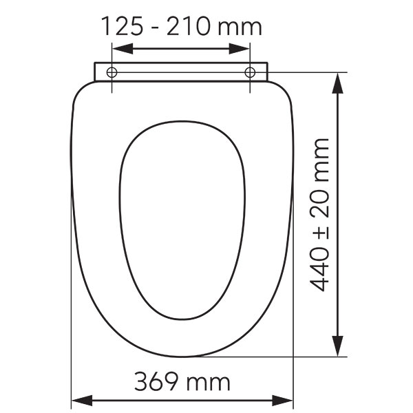 Toilet seat, white