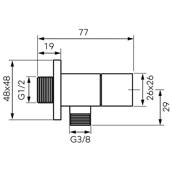 Quadro - Angle valve