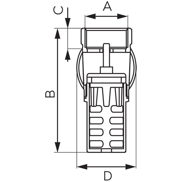 Check valve with suction basket