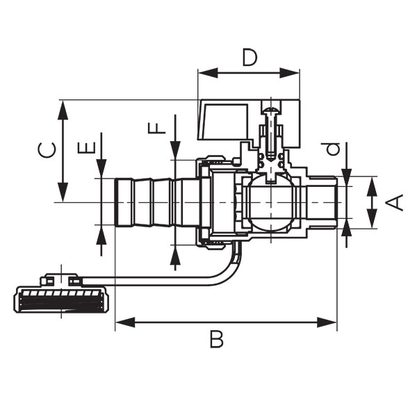 F-Comfort - drain ball valve