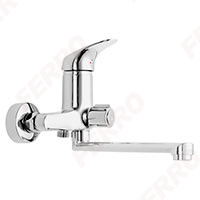 Ferro One - Wall-mounted bath tub mixer with shower connection, chrome
