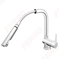 Toledo - standing sink mixer with pullout spray