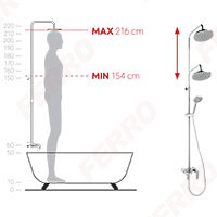 Algeo - rainfall shower system and bath mixer