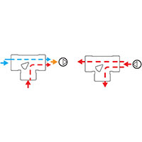 3-way mixing valve