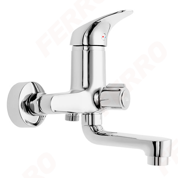 Ferro One - Wall-mounted bath mixer, chrome