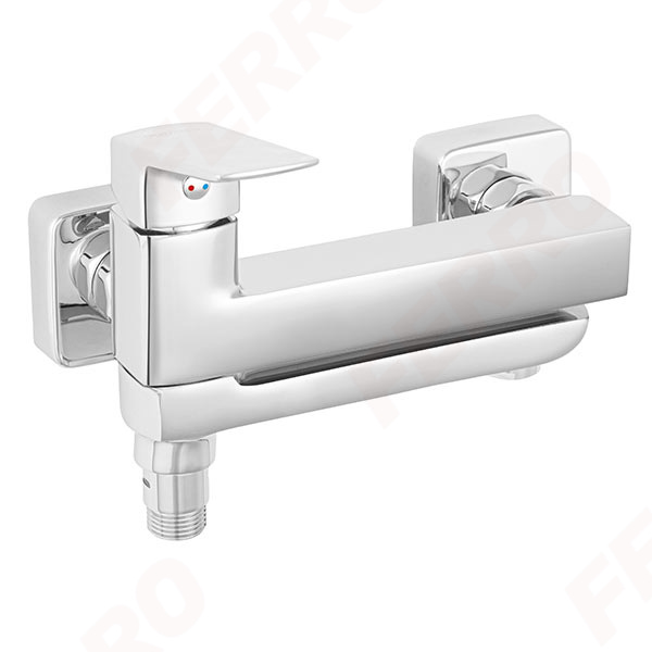 VITTO VERDELINE - Wall-mounted bath mixer with a switch in the spout