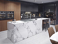 Mezzo II - Double kitchen sink 79x48 cm, grey