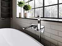 Algeo Square - built-in bath mixer