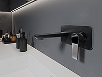 Adore Black/Chrome - ugradbena mješalica za umivaonik