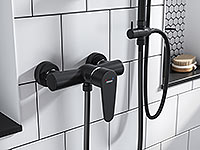 Algeo Black - Wall-mounted shower mixer