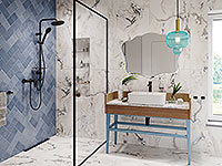 Rondo Lux Black - Rainfall with shower set