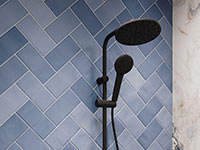 Rondo Lux Black - Zuhanyszett eső funkcióval