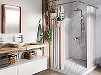 Alba VerdeLine - wall-mounted shower mixer