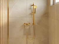 Fiesta Bright Gold - Wall-mounted shower mixer