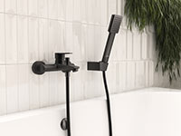 Sinus - set dus mobil, negru mat