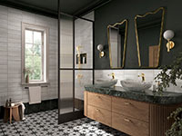 Vitto Gold Verdeline - Baterie stativa pentru lavoar inalt, auriu