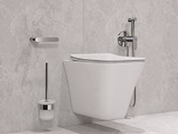 Nostris - Concealed bidet mixer with accessories, chrome