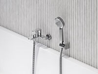 Talassa - Wall-mounted bath mixer, chrome