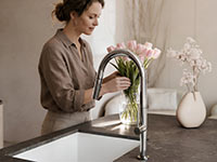 Liquid - Standing sink mixer, 2-functions pull-out spouts