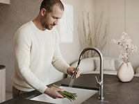 Liquid - Standing sink mixer, 2-functions pull-out spouts