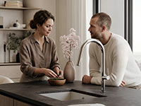 Liquid - Standing sink mixer, 2-functions pull-out spouts