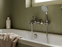 Themis - Wall-mounted bath mixer, chrome