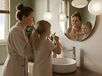 Themis - Standing countertop washbasin mixer, chrome