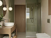 Themis - Standing countertop washbasin mixer, chrome