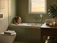 Themis - Wall-mounted bath mixer, chrome