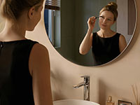 Themis - Standing countertop washbasin mixer, chrome