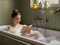 Themis - Wall-mounted bath mixer, chrome