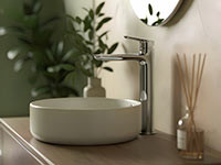 Themis - Standing countertop washbasin mixer, chrome