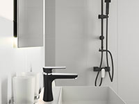 Algeo Square Black/Chrome - Zuhanycsaptelep