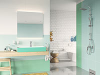 Algeo Square - wall-mounted shower mixer