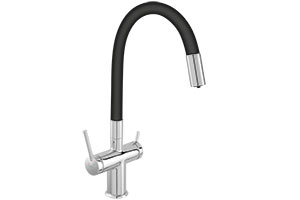 Filtrata - standing sink mixer with flexible spout for filtered water, chrome